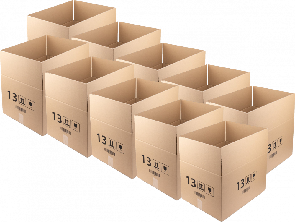 20x Karton klapowy Ofix Economy, 600x400x350 mm, brązowy