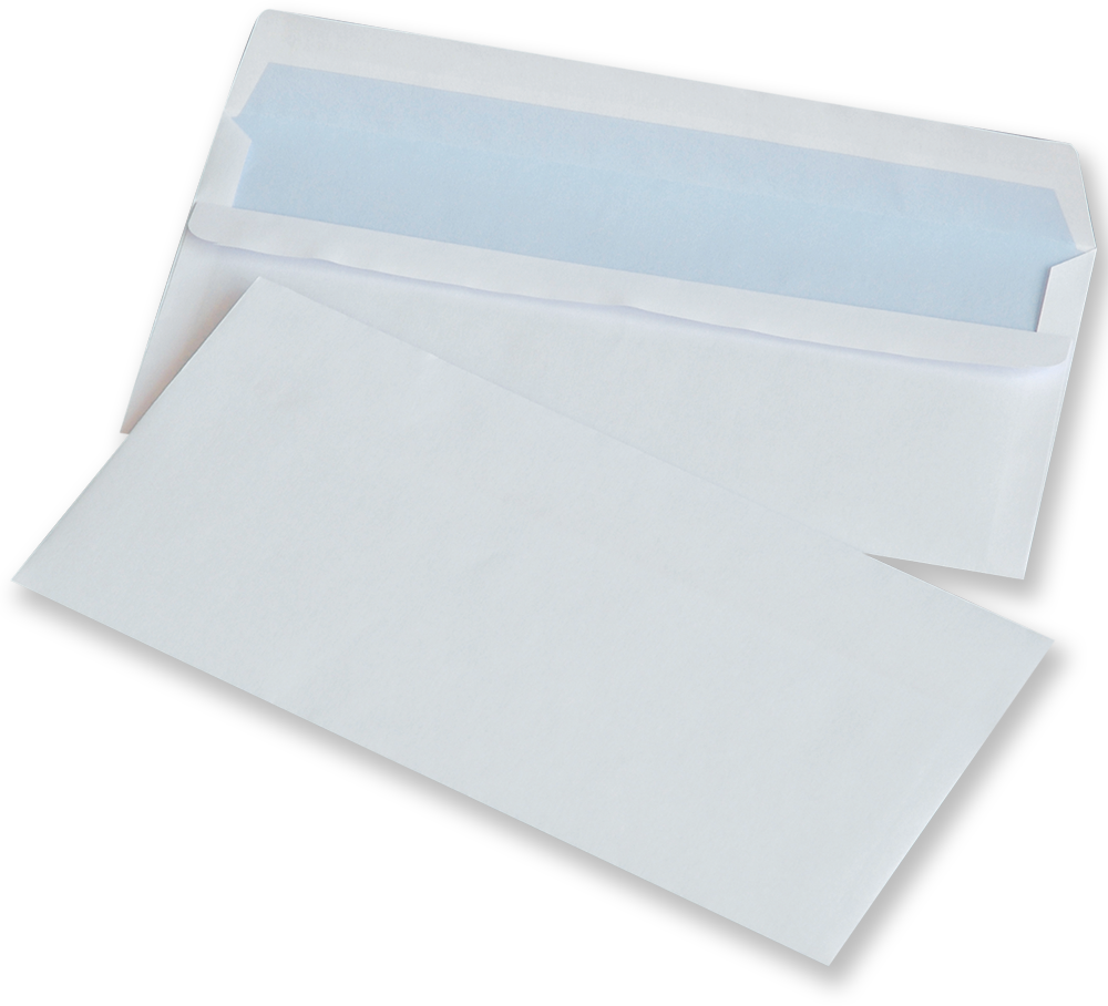2x Koperta standardowa NC, DL, samoklejąca SK, 1000 sztuk, biały