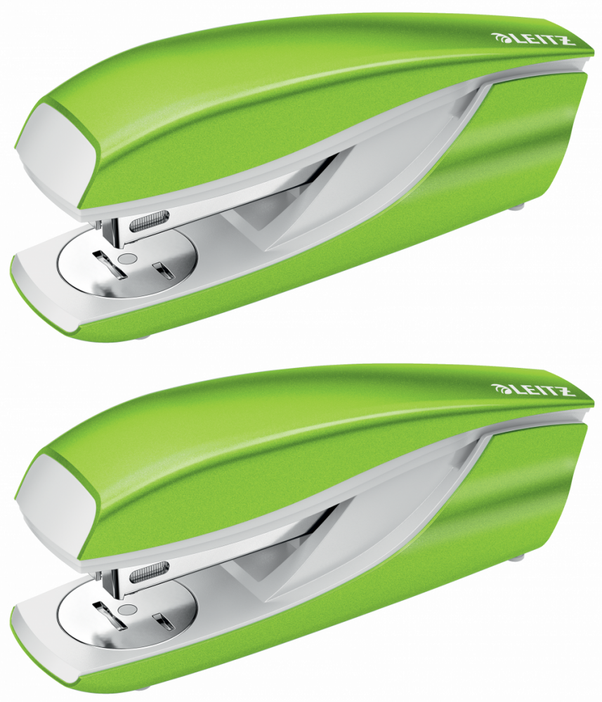 2x Zszywacz Leitz NeXXt Series, do 30 kartek, metaliczny zielony
