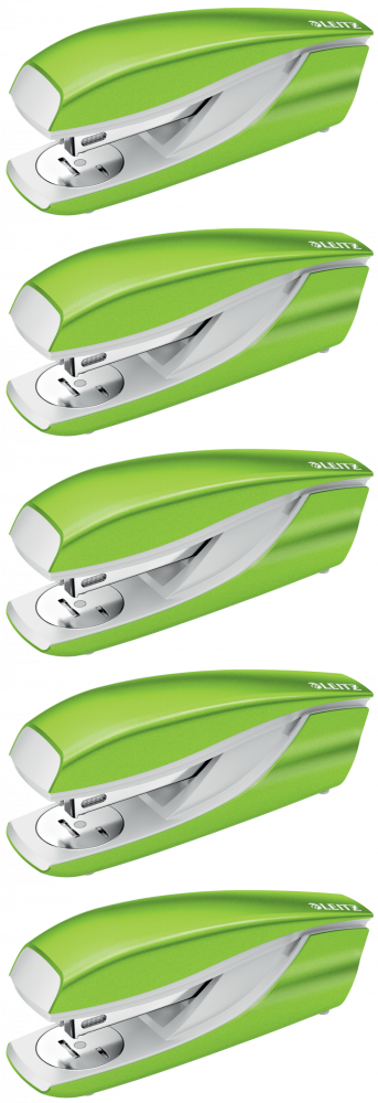 5x Zszywacz Leitz NeXXt Series, do 30 kartek, metaliczny zielony