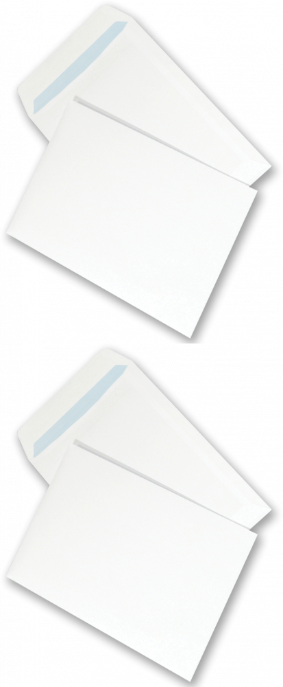 2x Koperta standardowa NC, B5, samoklejąca SK, 500 sztuk, biały