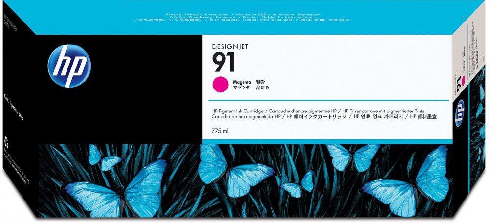Tusz HP 91 (C9468A), 775ml, magenta (purpurowy)