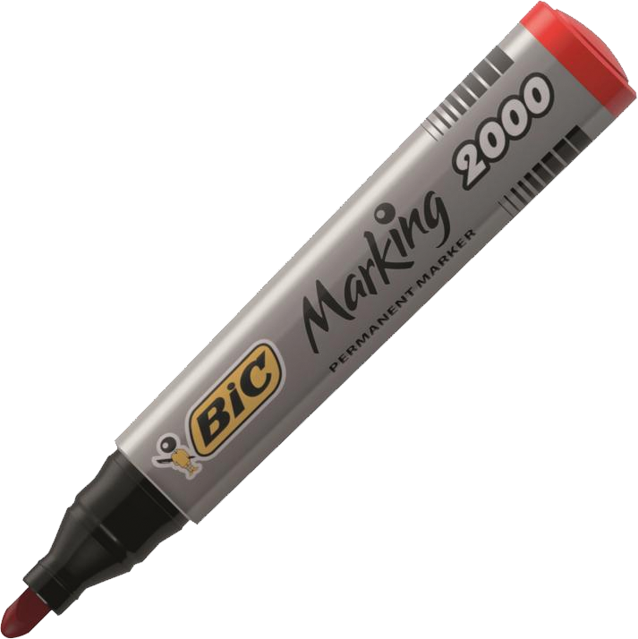 Marker permanentny Bic Marking 2000 ECOlutions, okrągła, 4.95mm, czerwony