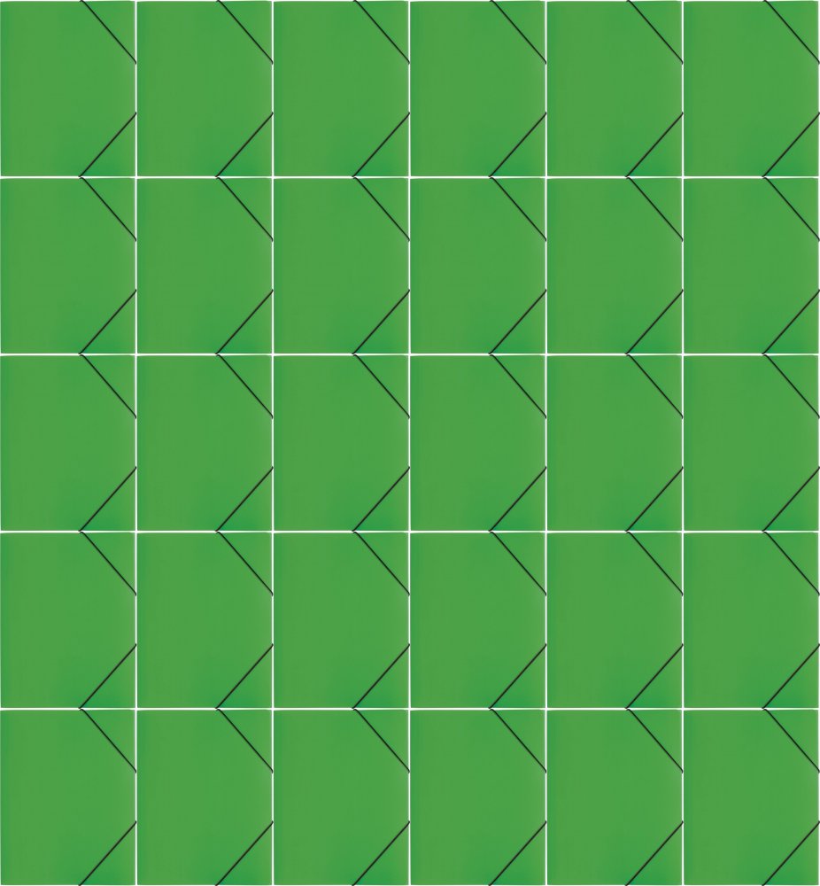 100x Teczka plastikowa z gumką Pagna, A4, 3 skrzydłowa, zielony