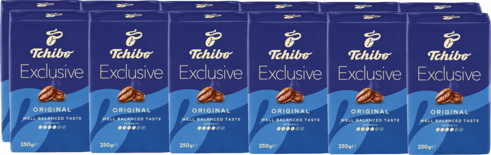 12x Kawa mielona Tchibo Exclusive, 250g