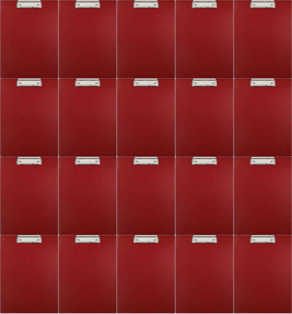 20x Clipboard Biurfol, A4, bordowy