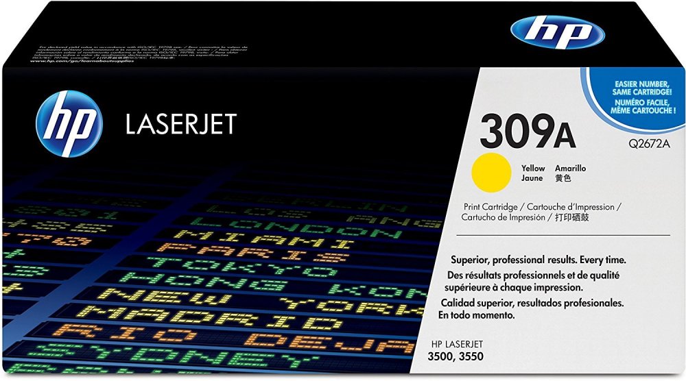 Toner HP 309A (Q2672A), 4000 stron, yellow (żołty)