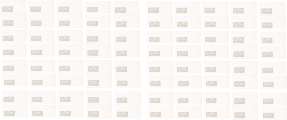 5x koperta standardowa, NC, DL, samoklejąca SK, okno lewe, 50 sztuk, biały