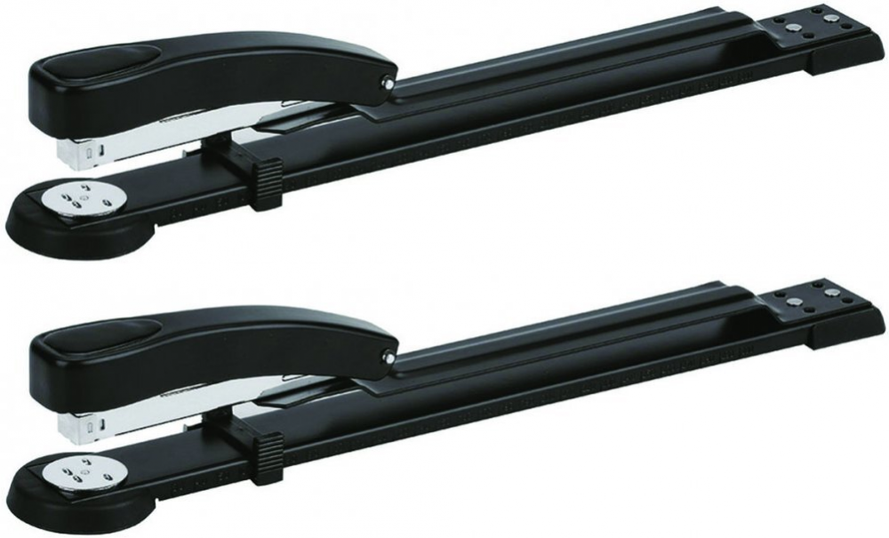 2x zszywacz długoramienny Office Products, do 50 kartek, czarny