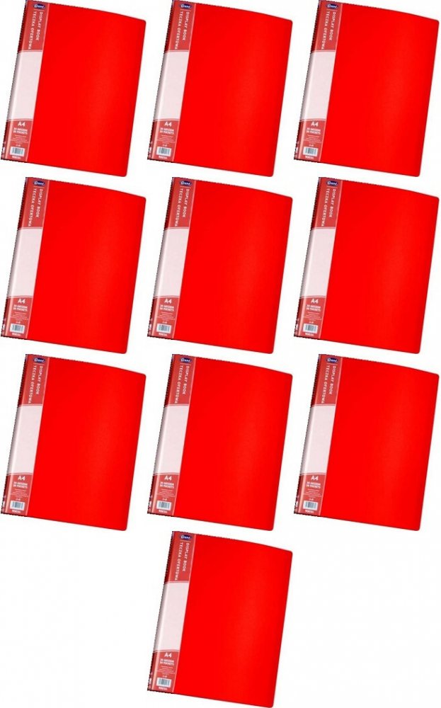 10x Album ofertowy Grand, 40 koszulek, czerwony