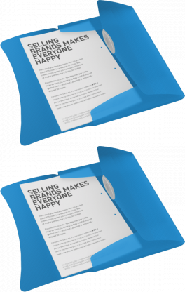 2x Teczka z gumką Esselte Vivida A4 15 mm niebieska