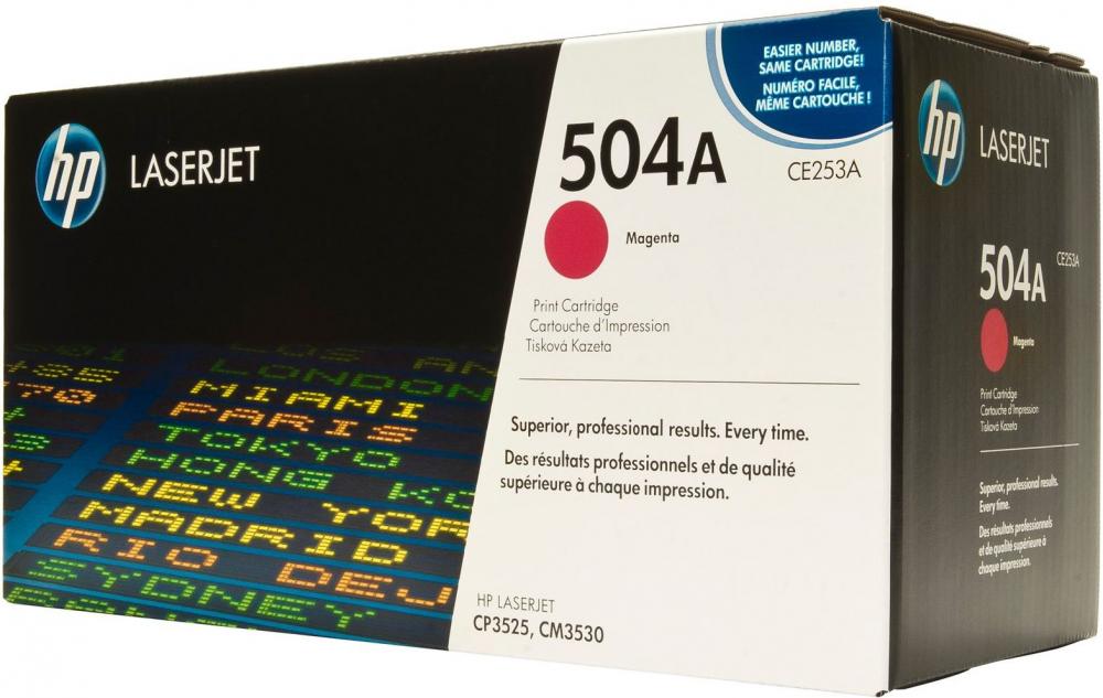 Toner HP 504A (CE253A), 7000 stron, magenta (purpurowy)