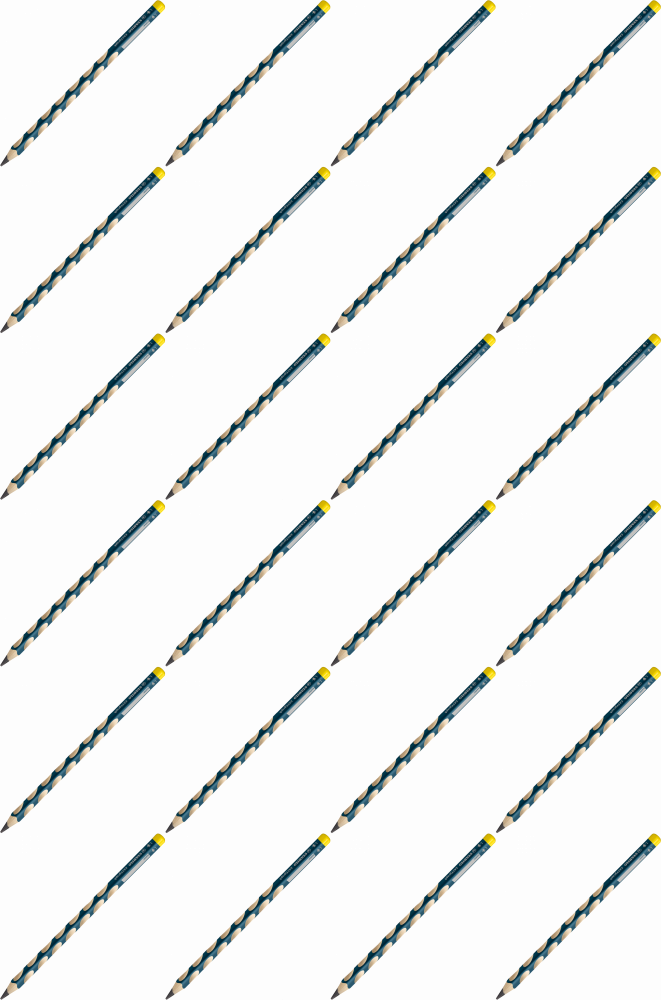 24x Ołówek Stabilo EASYgraph, HB, dla leworęcznych, morski