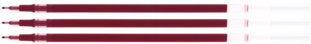 3x Wkład R-140 do pióra żelowego Rystor, GZ-031, 0.5mm, czerwony