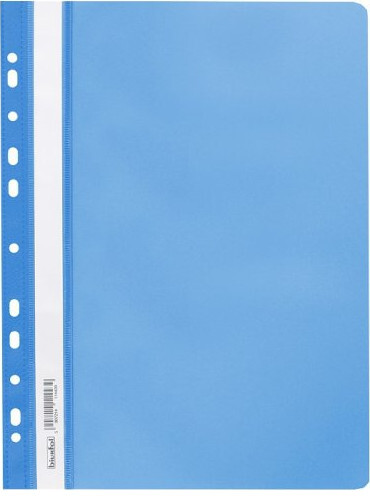 100x Skoroszyt plastikowy oczkowy Biurfol, miękki, A4, niebieski