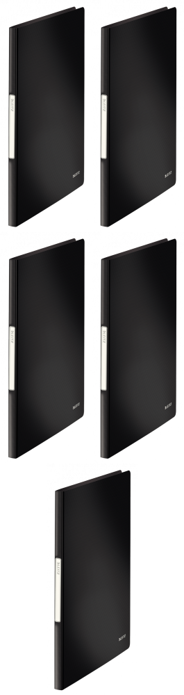 5x Album ofertowy Leitz Solid, A4, 20 koszulek, czarny