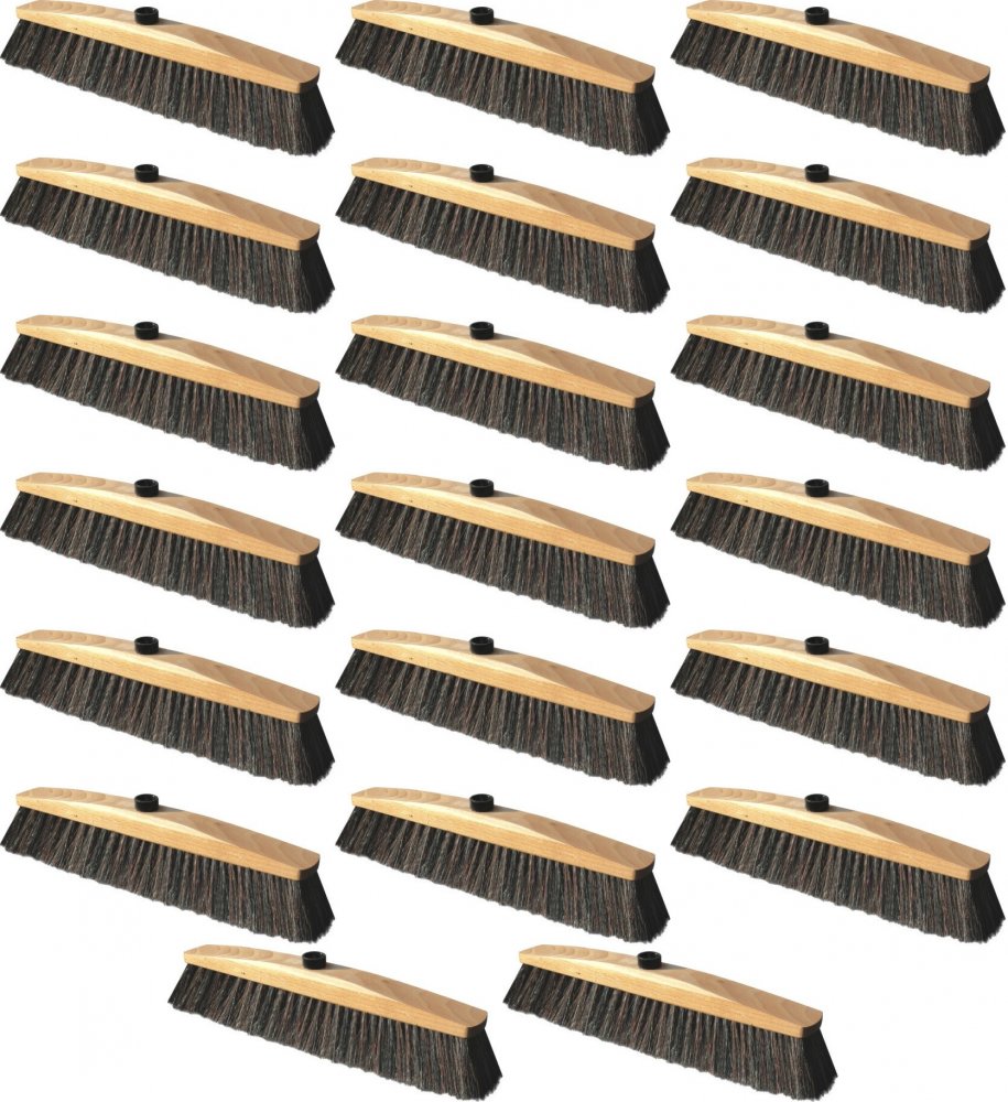 20x Miotła z naturalnym włosiem York Prestige, 30cm, końcówka