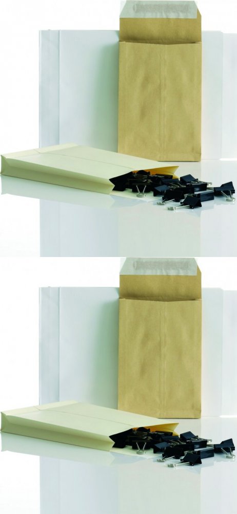 2x Koperta rozszerzana Bong, E4 z paskiem HK, 25 sztuk, biały