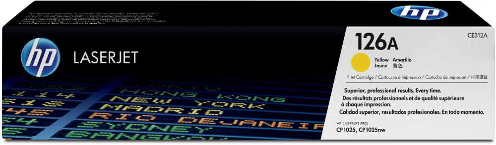 Toner HP 126A (CE312A), 1000 stron, yellow (żółty)