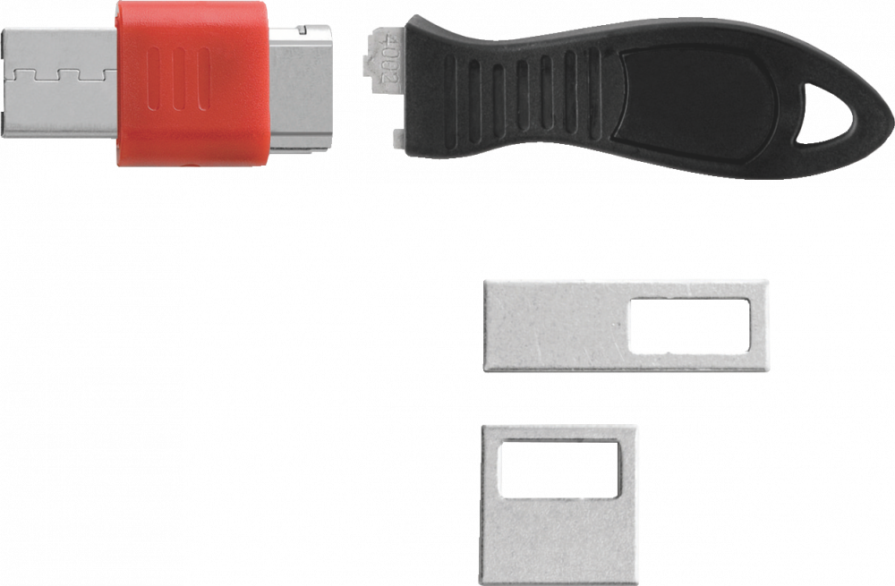 Blokada portów USB Kensington, z zaślepkami, srebrny