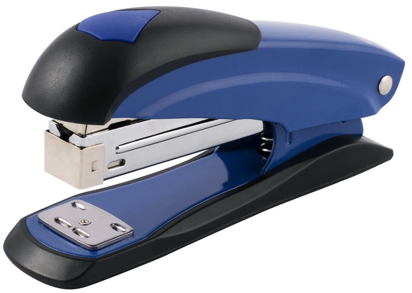 Zszywacz biurowy D.Rect 3019, do 30 kartek, czarno-niebieski