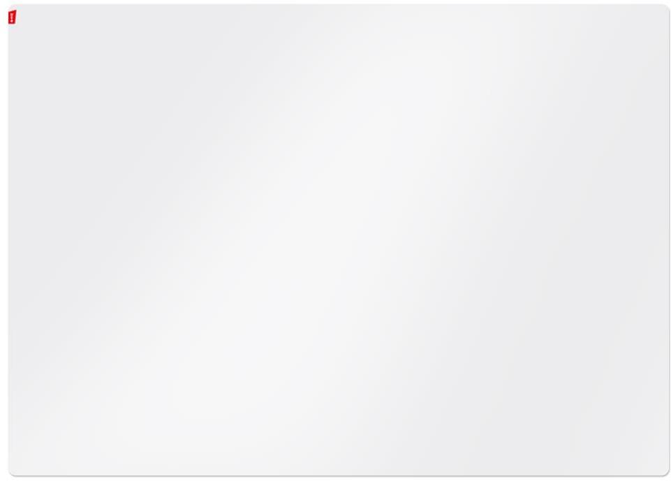 Mata pod krzesło MemoBe, na podłogi twarde, 100x70cm, mleczny