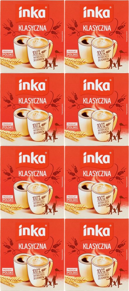 8x Kawa zbożowa Inka klasyczna, karton, 150g