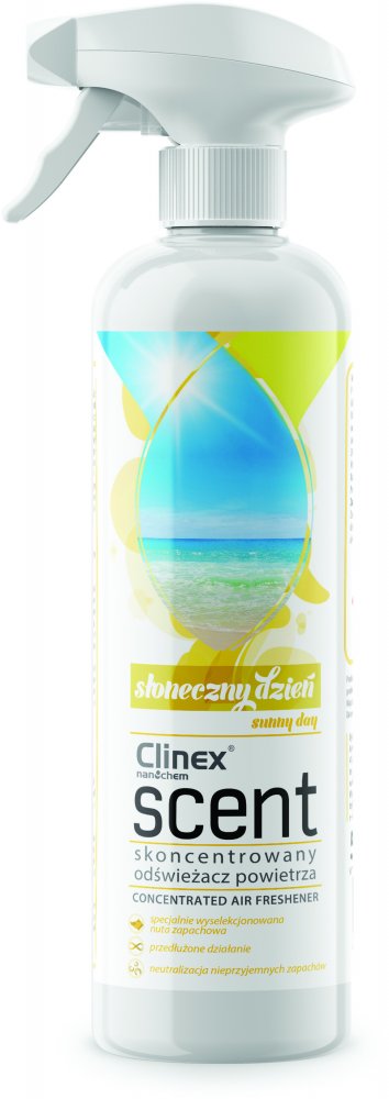 Odświeżacz powietrza Clinex Scent, spray, Słoneczny Dzień, 500ml