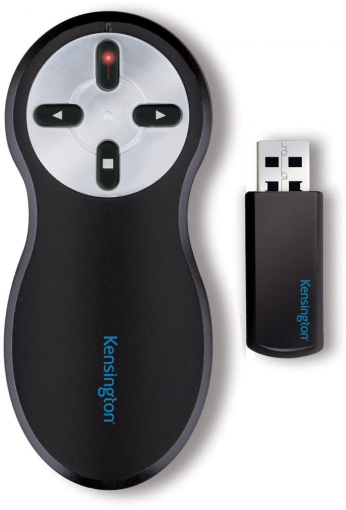 Pilot do prezentacji Kensington, laser czerwony, obudowa czarny