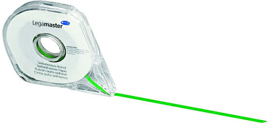 Taśma samoprzylepna Legamaster, do tablic suchościeralnych, 2.5mm x 16m, zielony