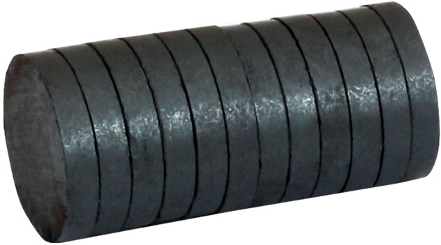 Magnes bez obudowy Grand, 30x5mm, 12 sztuk, czarny