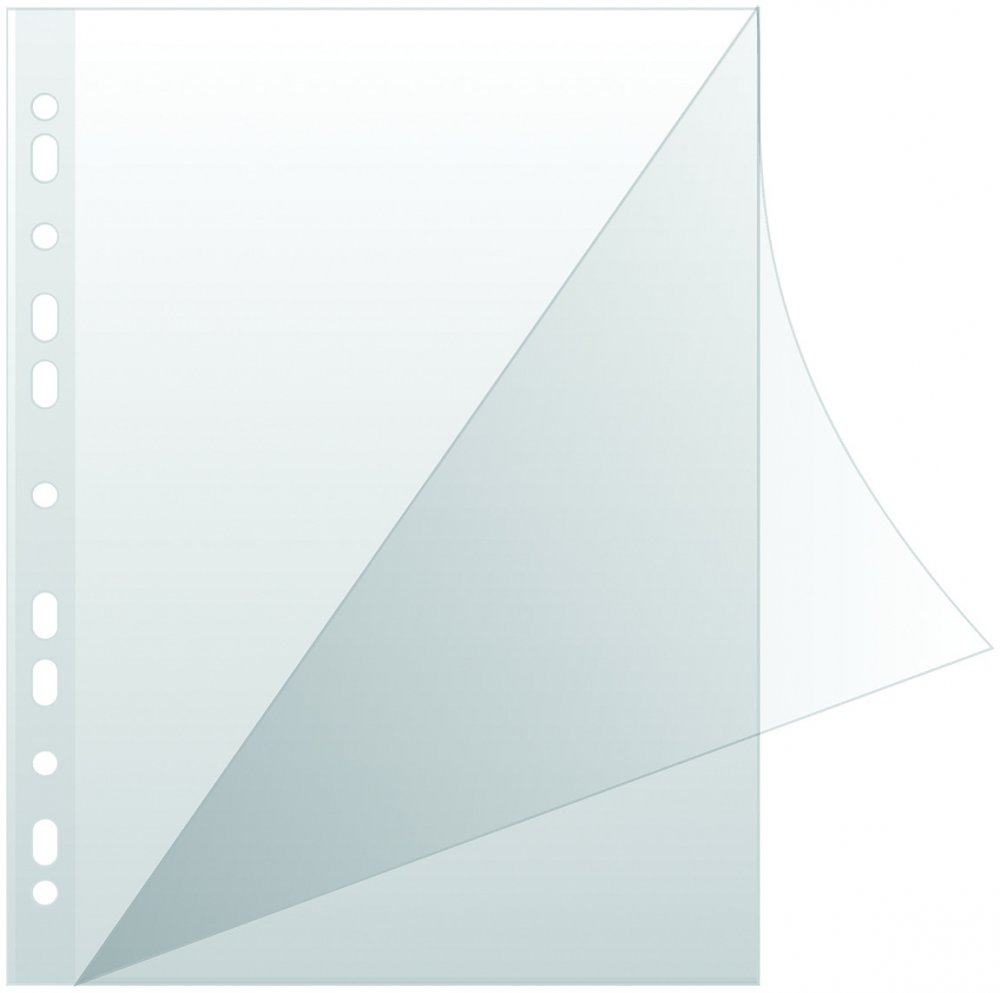 Koszulki krystaliczne Q-Connect, A4, typ L, 100μm, 100 sztuk, transparentny