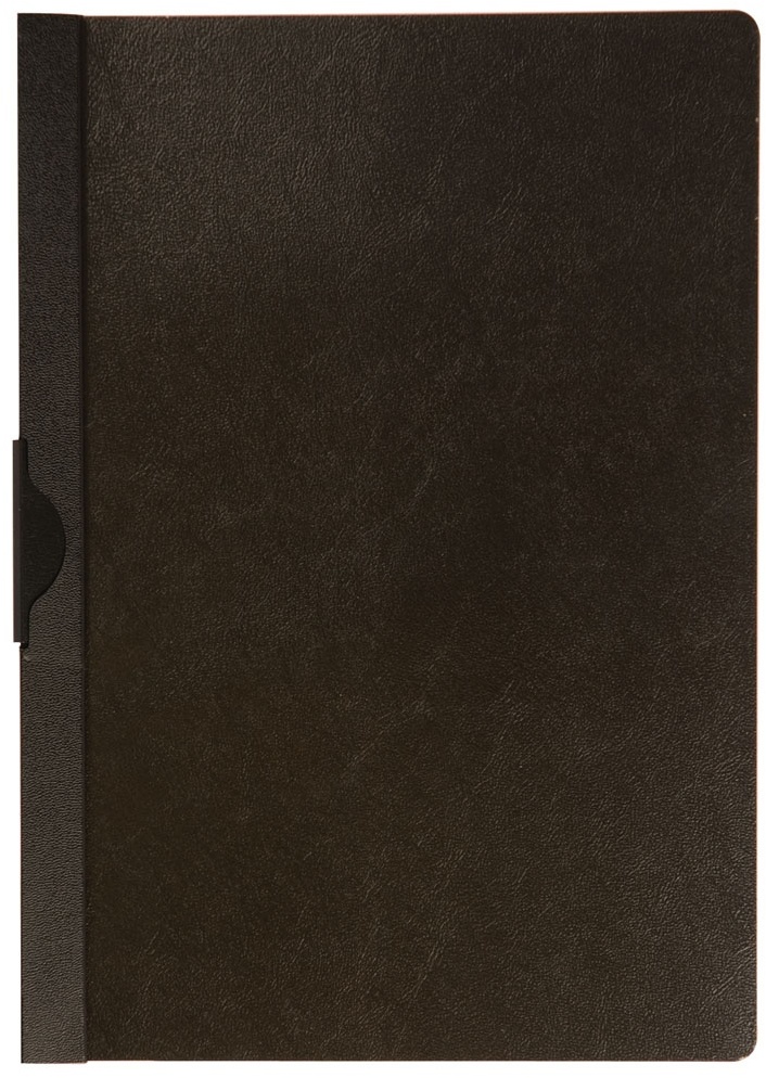 Skoroszyt plastikowy z klipsem Q-connect, A4, do 30 kartek, czarny