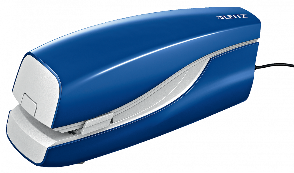 Zszywacz elektryczny Leitz NeXXt, do 20 kartek, do zszywania płaskiego, niebieski