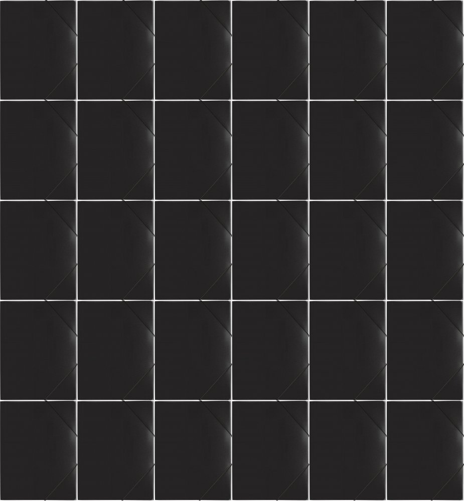 40x Teczka plastikowa z gumką Pagna, A4, 3 skrzydłowa, czarny