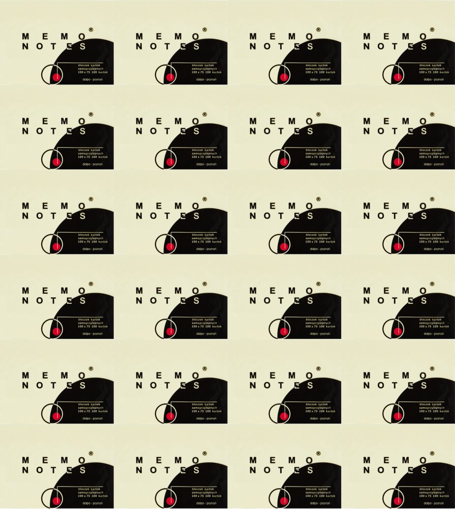 24x Karteczki samoprzylepne Dalpo Memo Notes, 100x75mm, 100 karteczek, żółty