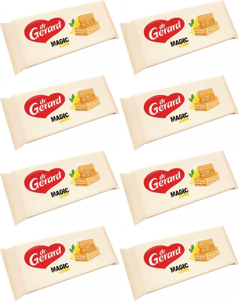8x Ciastka Dr Gerard Mafijne, śmietankowo-cytrynowy, 216g