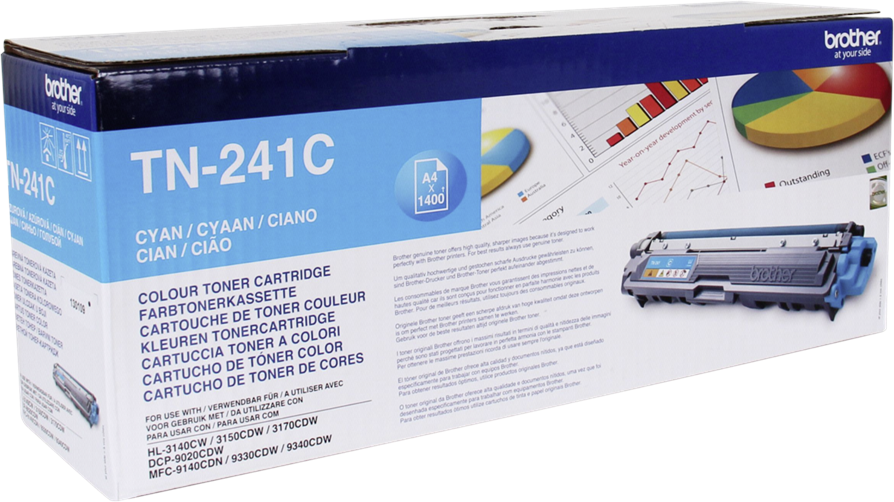 Toner Brother (TN241C), 1400 stron, cyan (błękitny)