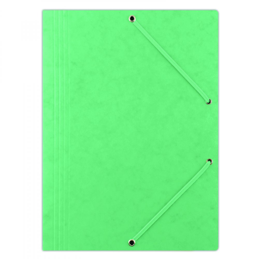 Teczka preszpanowa z gumką Donau, A4, 390g/m2 zielony