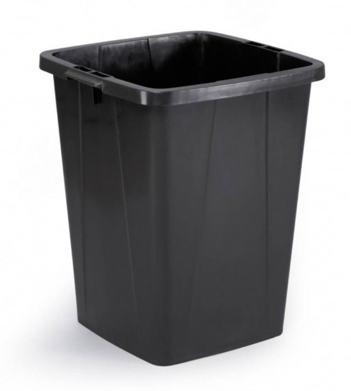 Kosz do segregacji odpadów Durable Durabin, 90l, eco, czarny