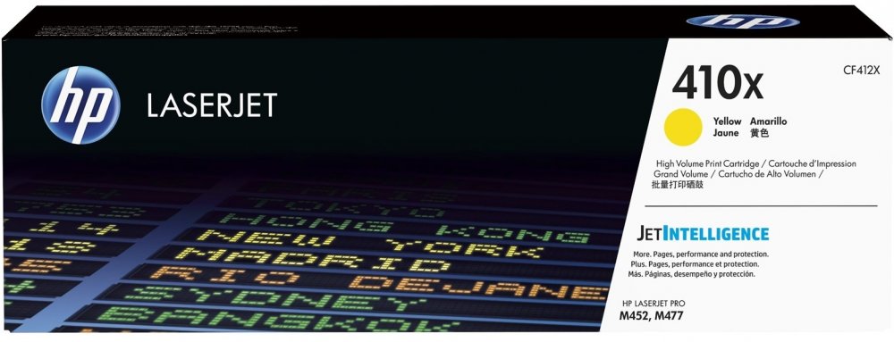 Toner HP 410X (CF412X), 5000 stron, yellow (żółty)