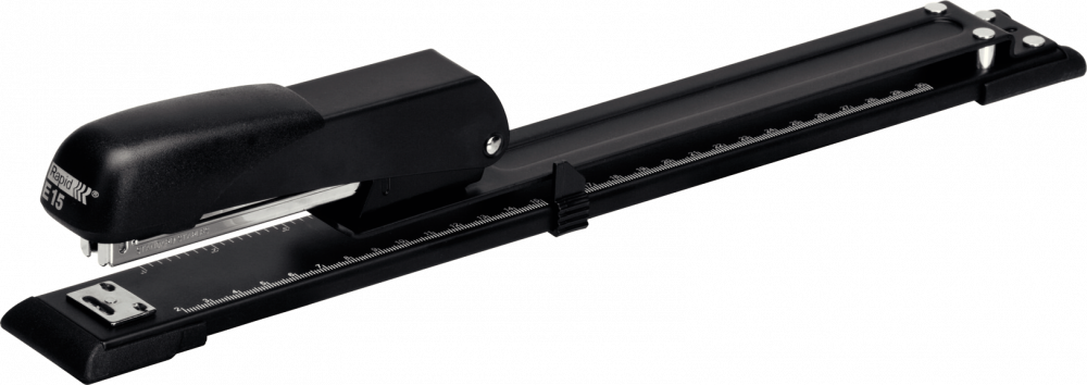 Zszywacz długoramienny Rapid Economy E15, do 20 kartek, czarny
