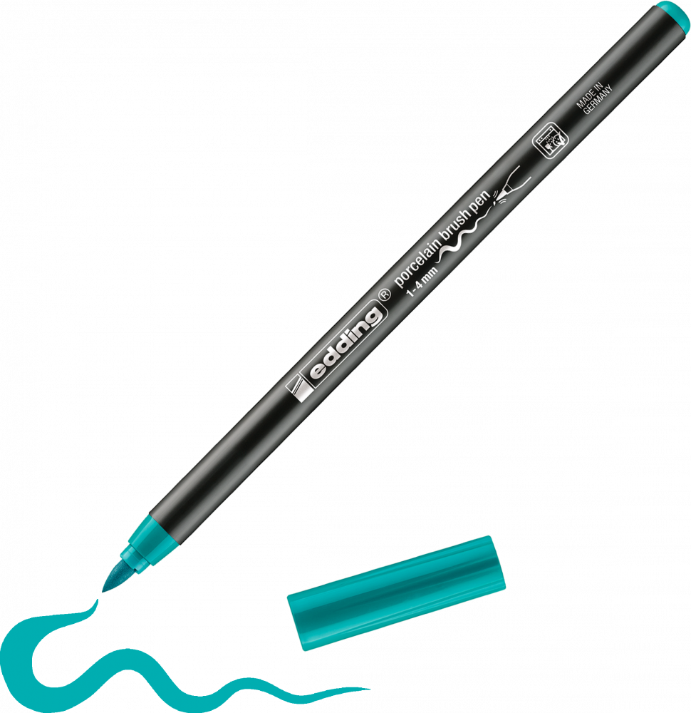 Pisak do powierzchni ceramicznych edding 4200, 1-4mm, 1 sztuka, turkusowy