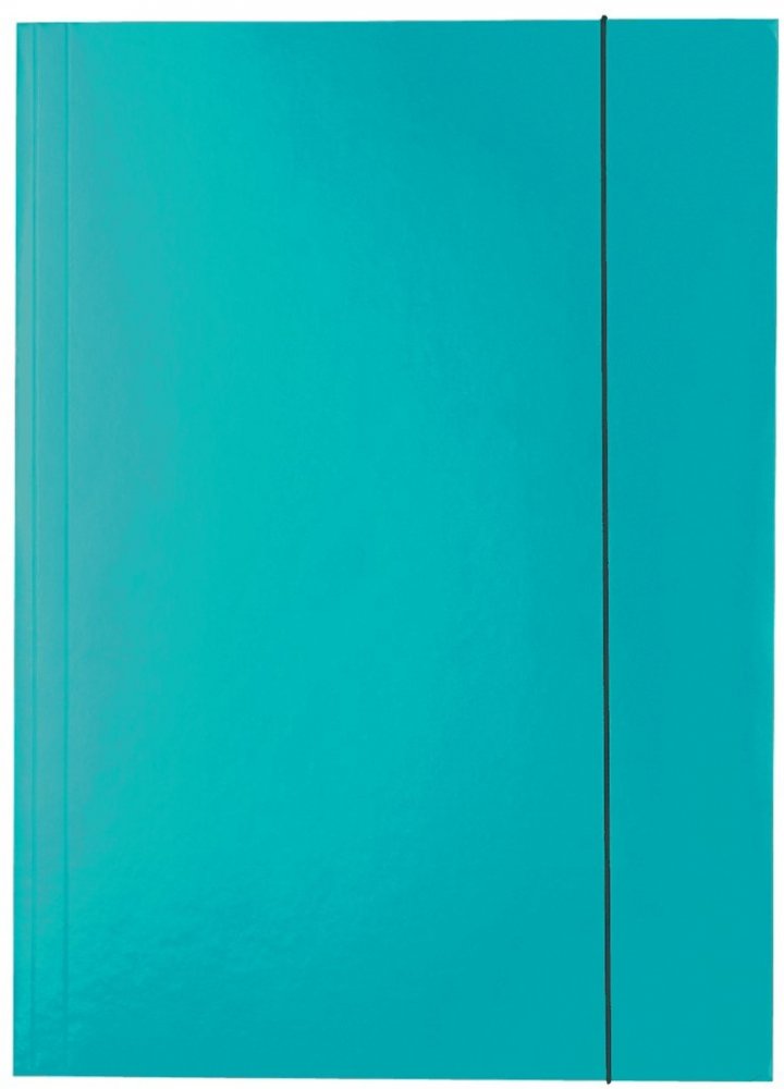 Teczka kartonowa z gumką lakierowana Esselte, A4, 400g/m2, 4mm, niebieski