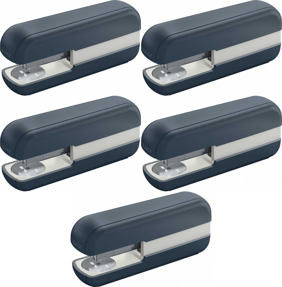 5x Zszywacz biurowy Leitz Cosy, do 30 kartek, aksamitny szary