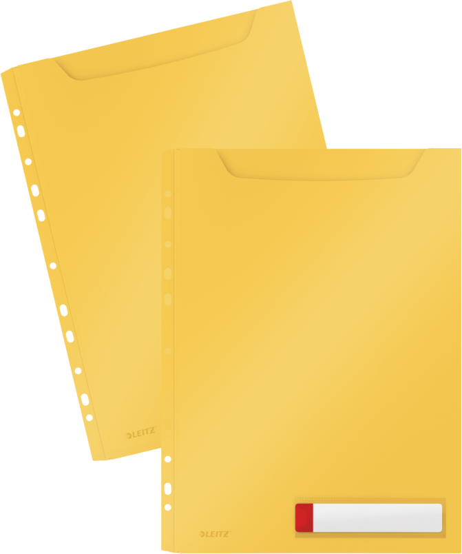 2x Koszulka o zwiększonej pojemności Leitz Cosy, A4, żółty