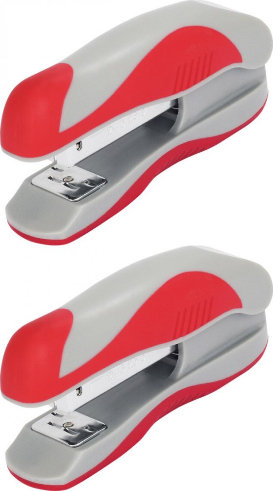 2x Zszywacz Eagle Alpha S5027B, do 15 kartek, czerwony