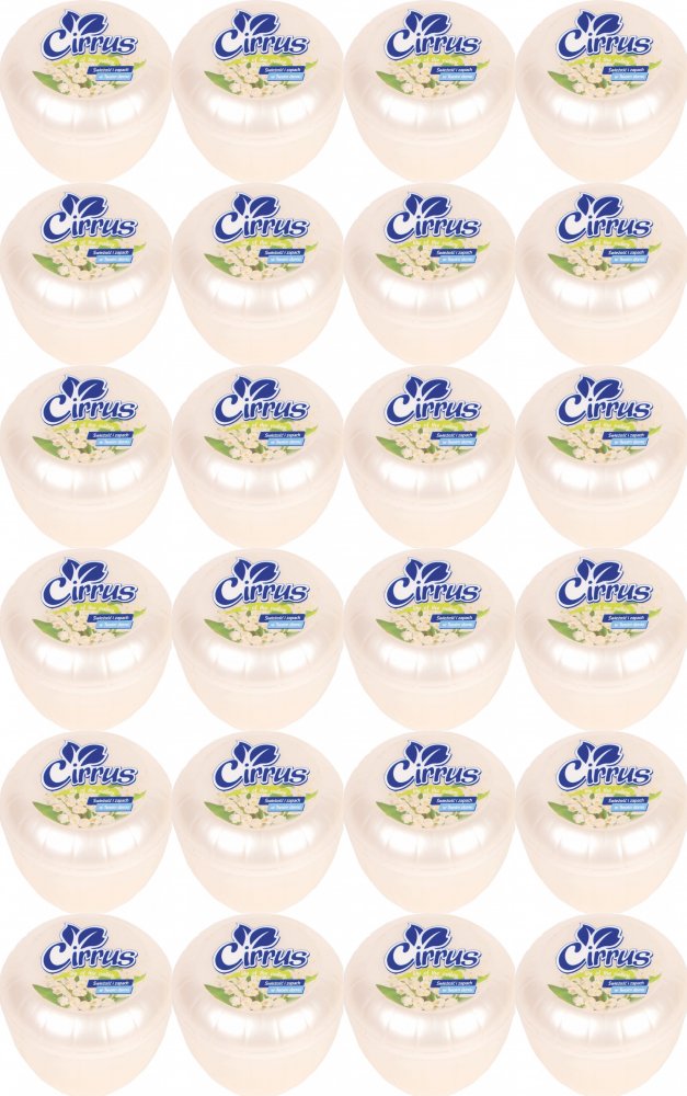 24x Odświeżacz powietrza Cirrus tulipan, konwalia, żel, 150g