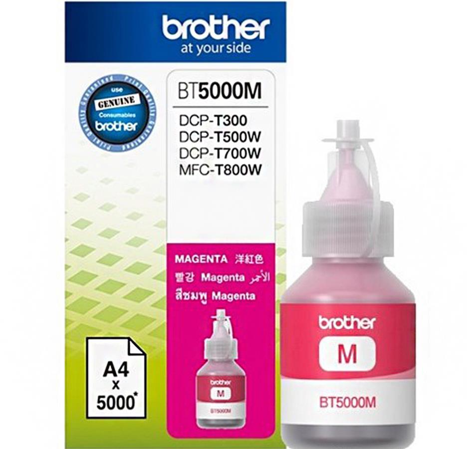 Tusz Brother (BT5000M), 5000 stron, magenta (purpurowy)