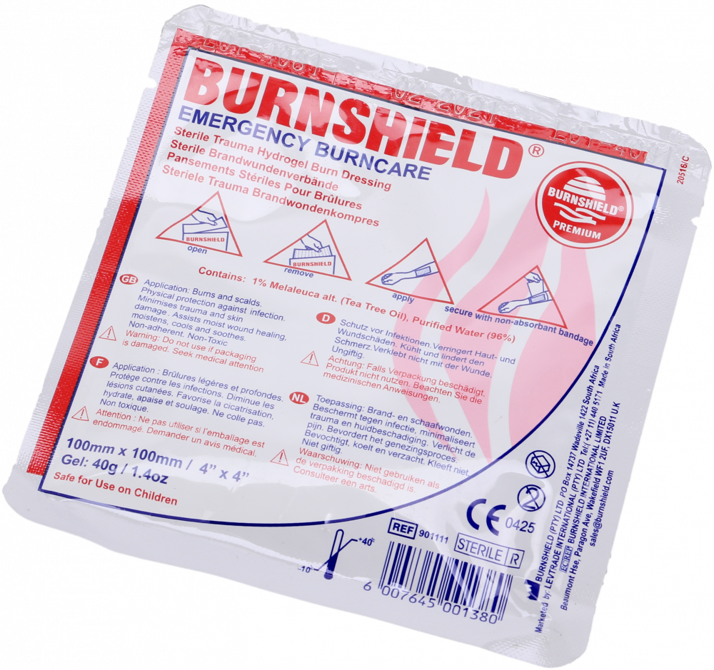 Opatrunek hydrożelowy na oparzenia Burnshield, 10x10cm